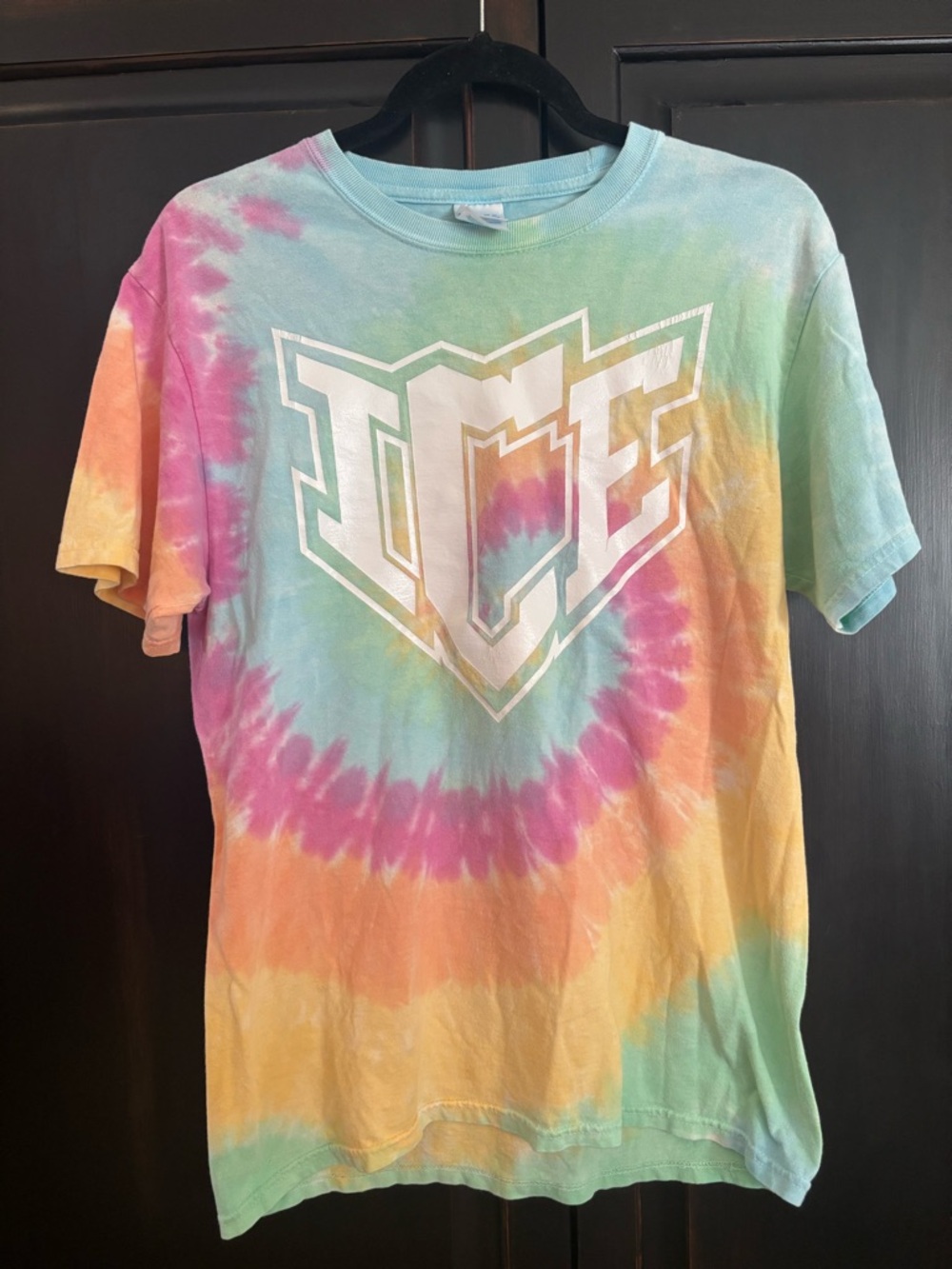 ICE Allstars Tie-Dye Tee with Multicolor Spiral